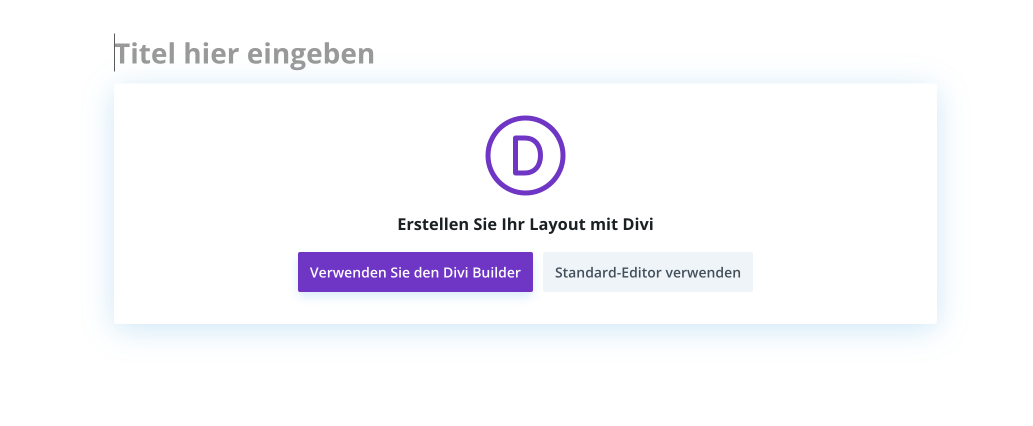 Use Divi Builder for your Site