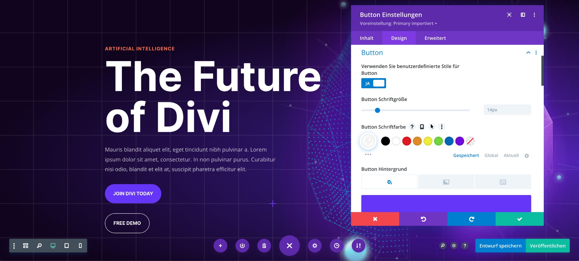 Working with Divi